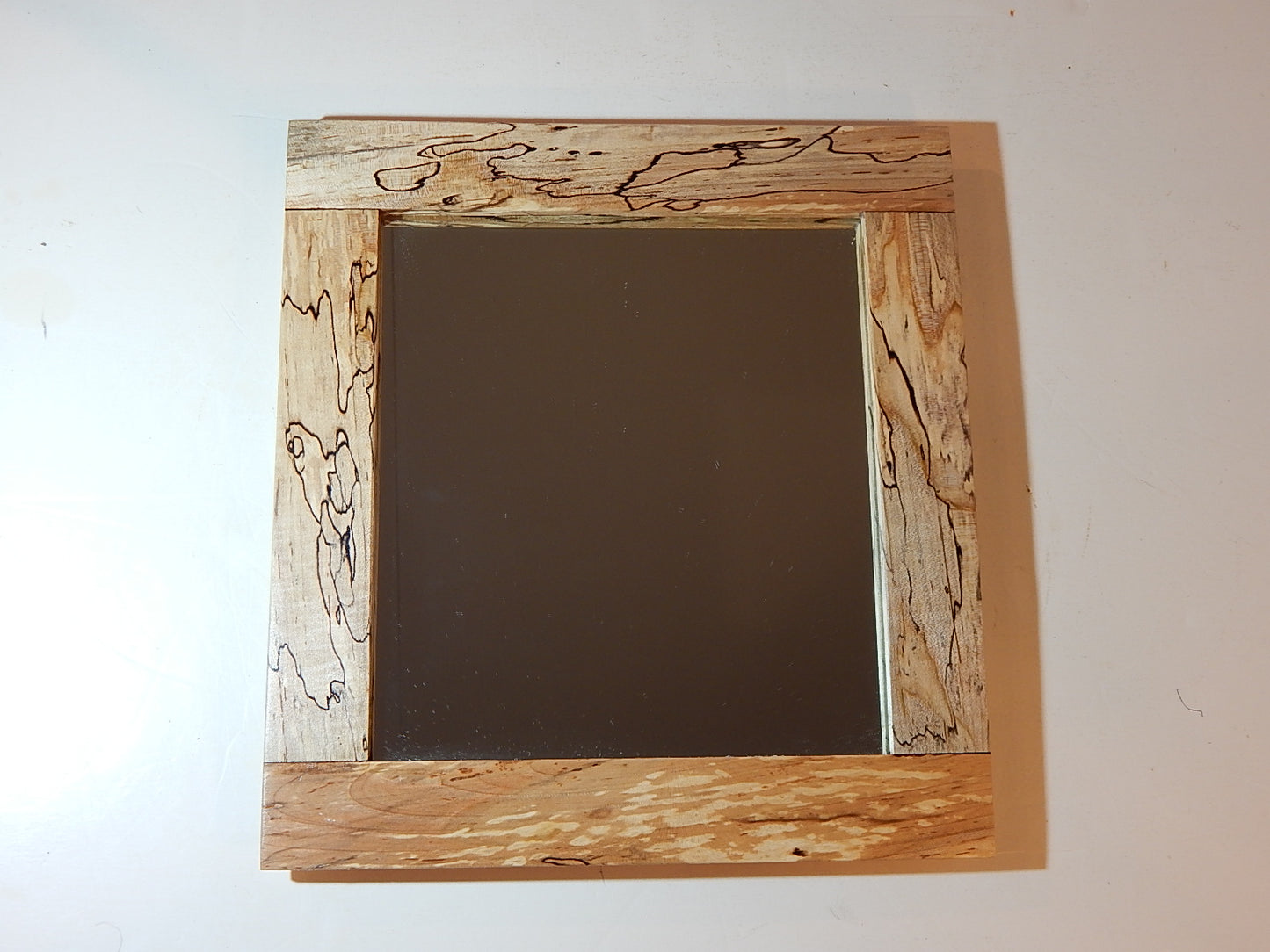 Maple Frame Mirror, Wood Frame, 10 1/2" x 11 1/2", Handmade, Artisan Crafted