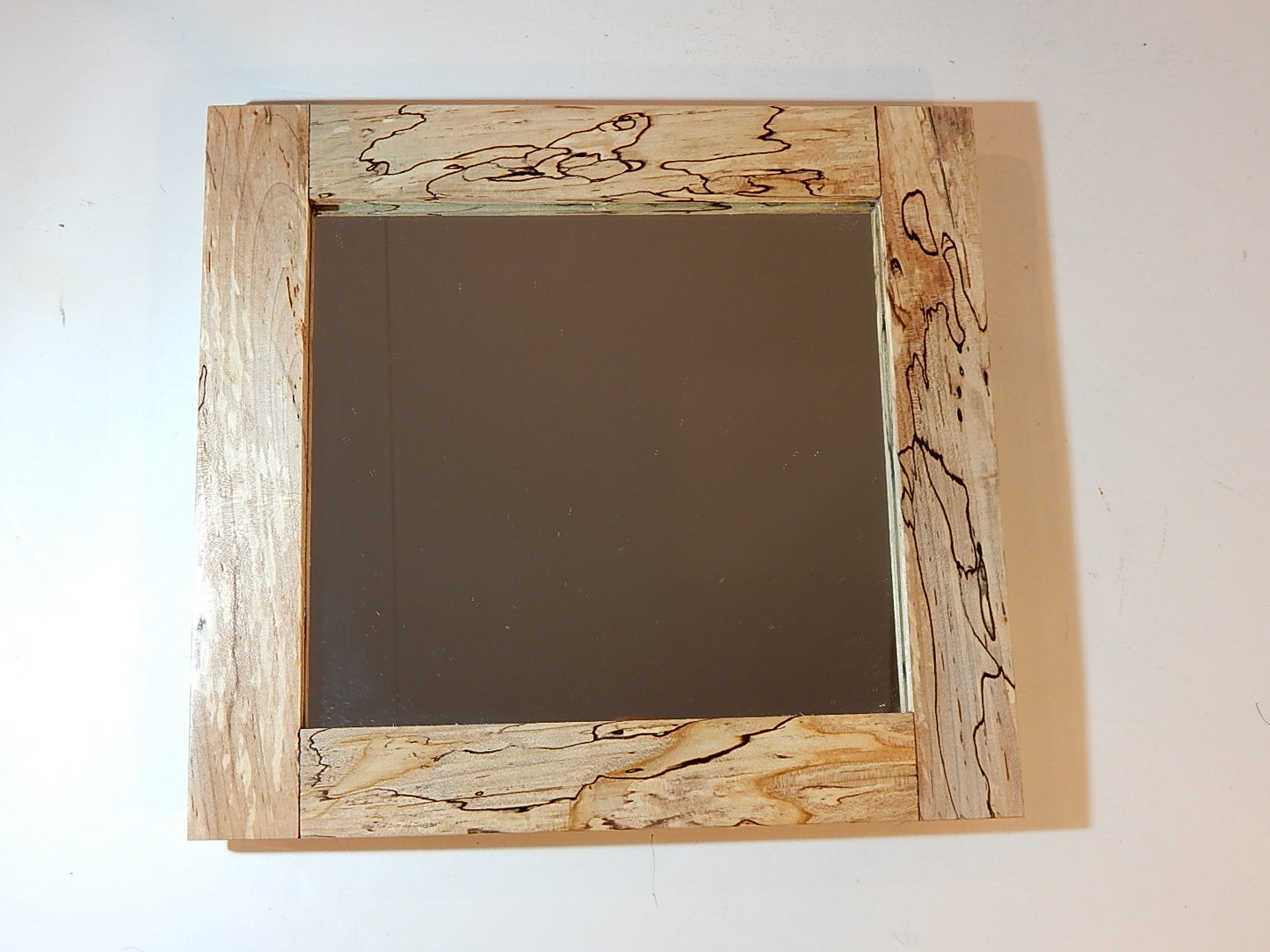 Maple Frame Mirror, Wood Frame, 10 1/2" x 11 1/2", Handmade, Artisan Crafted