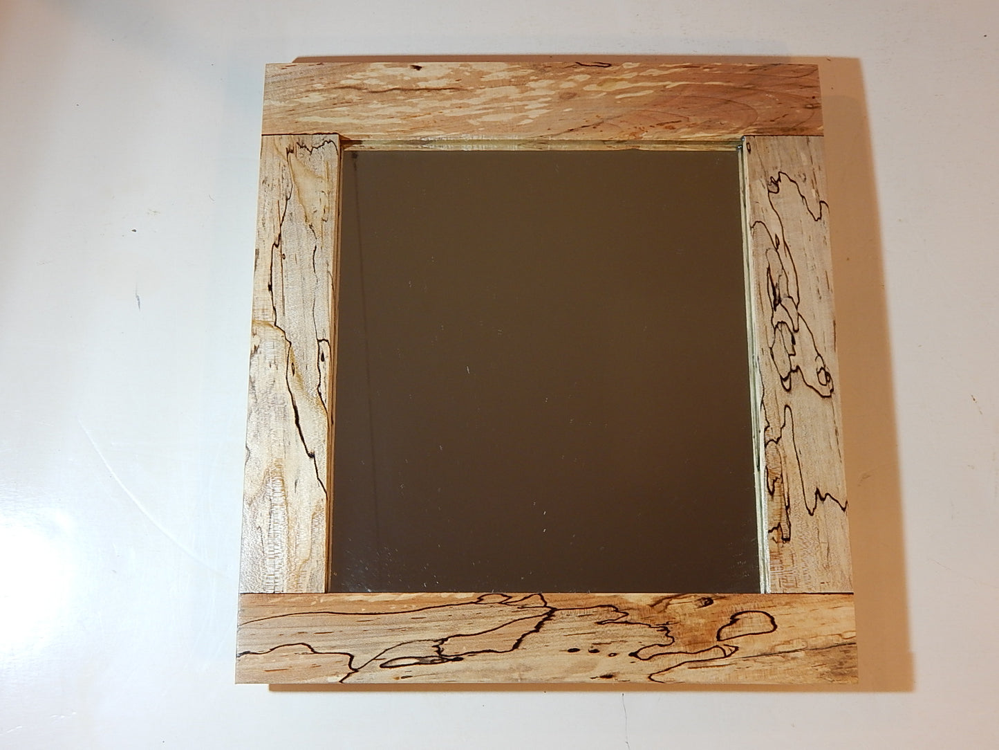 Maple Frame Mirror, Wood Frame, 10 1/2" x 11 1/2", Handmade, Artisan Crafted