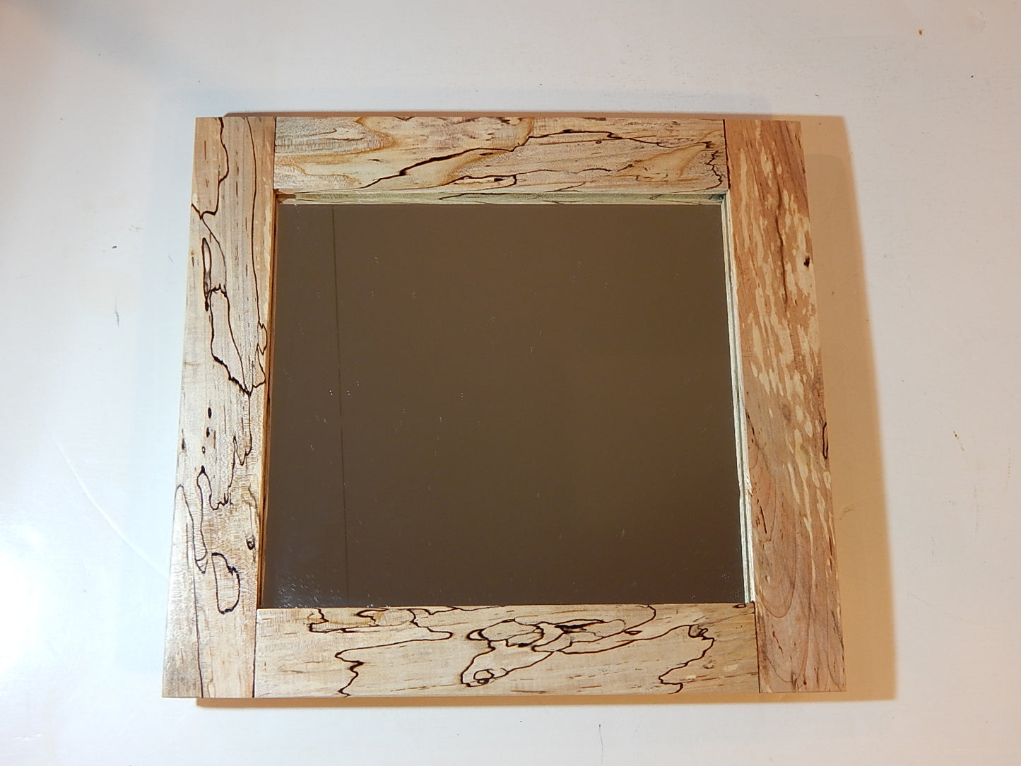 Maple Frame Mirror, Wood Frame, 10 1/2" x 11 1/2", Handmade, Artisan Crafted