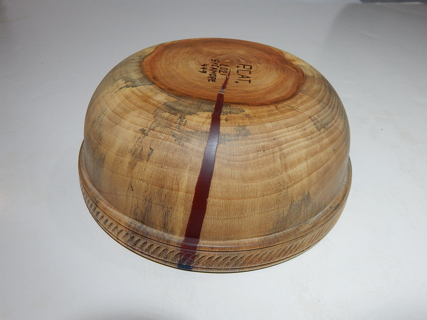 Sycamore Bowl, Handmade, Lathe Turned, Artisan Crafted