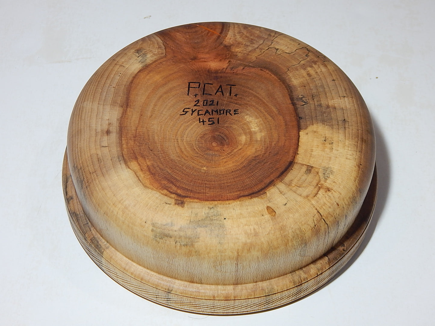 Sycamore Bowl, Handmade, Lathe Turned, Artisan Crafted