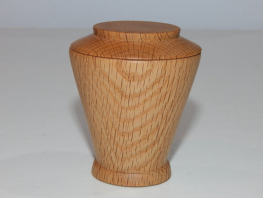 Oak Bowl with Lid, Handmade Lathe Turned Box, Artisan Crafted