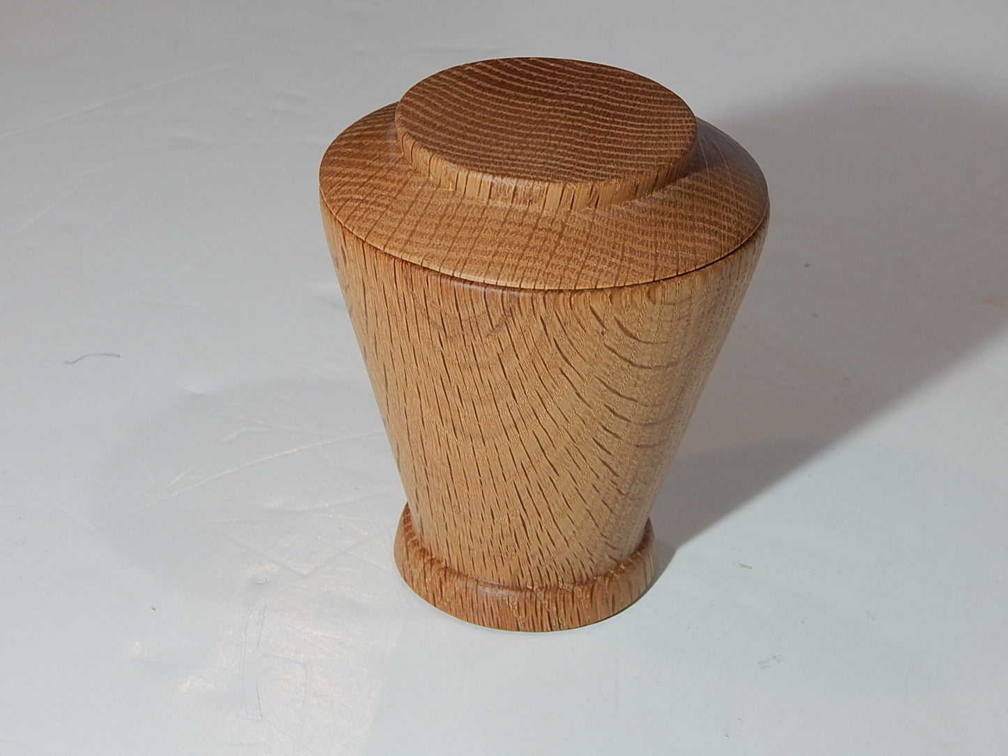 Oak Bowl with Lid, Handmade Lathe Turned Box, Artisan Crafted