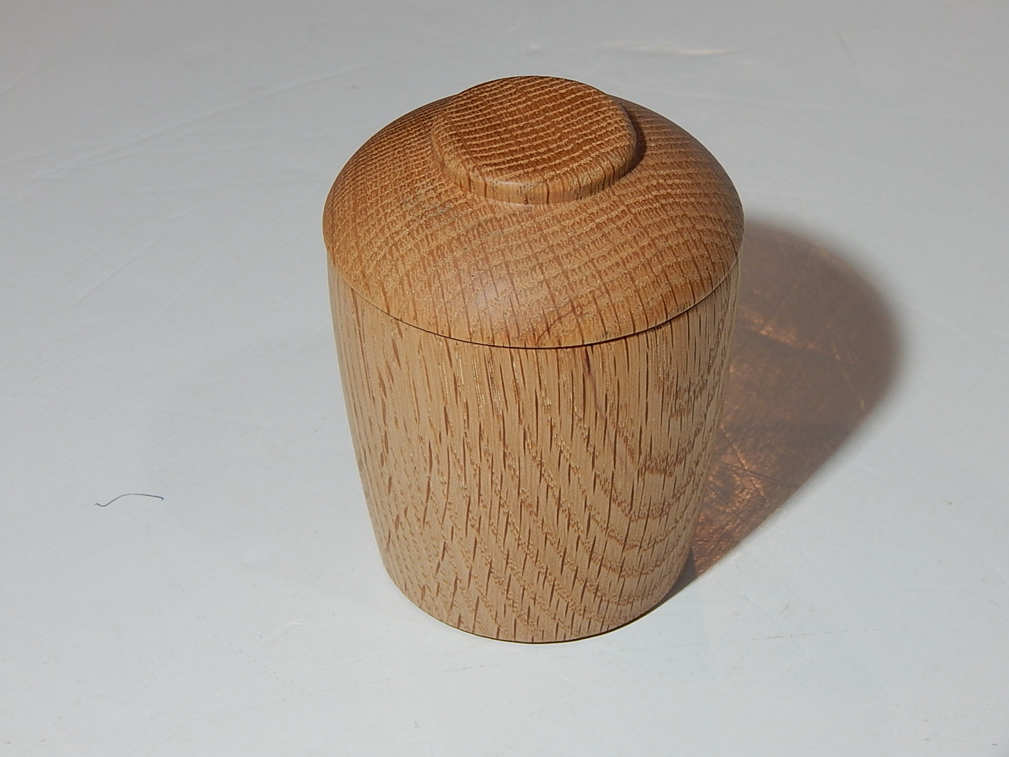 Oak Bowl with Lid, Handmade Lathe Turned Box, Artisan Crafted