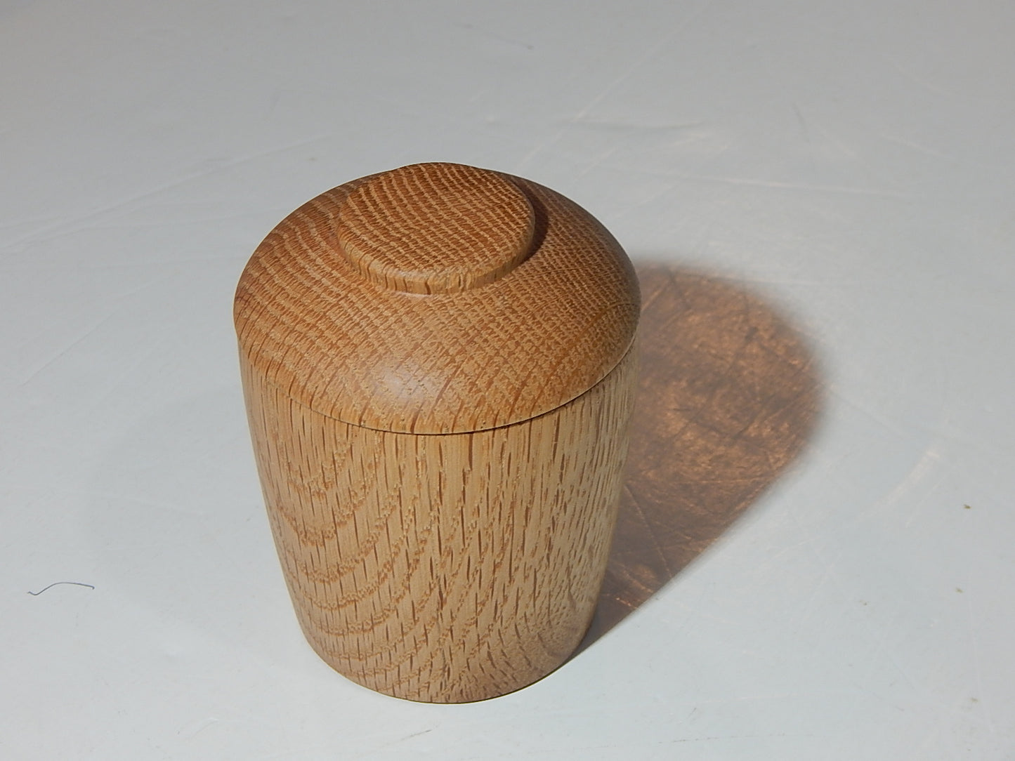 Oak Bowl with Lid, Handmade Lathe Turned Box, Artisan Crafted