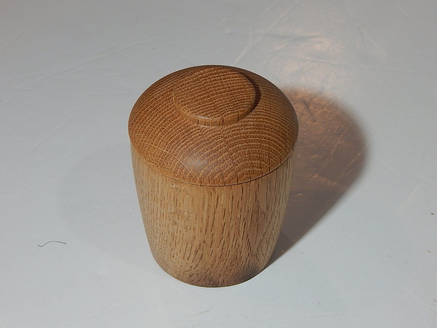 Oak Bowl with Lid, Handmade Lathe Turned Box, Artisan Crafted