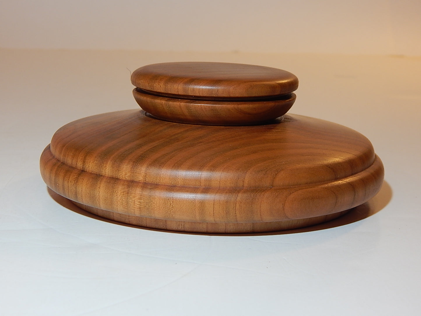 Wild Cherry Bowl with Lid, Handmade Lathe Turned Box, Artisan Crafted