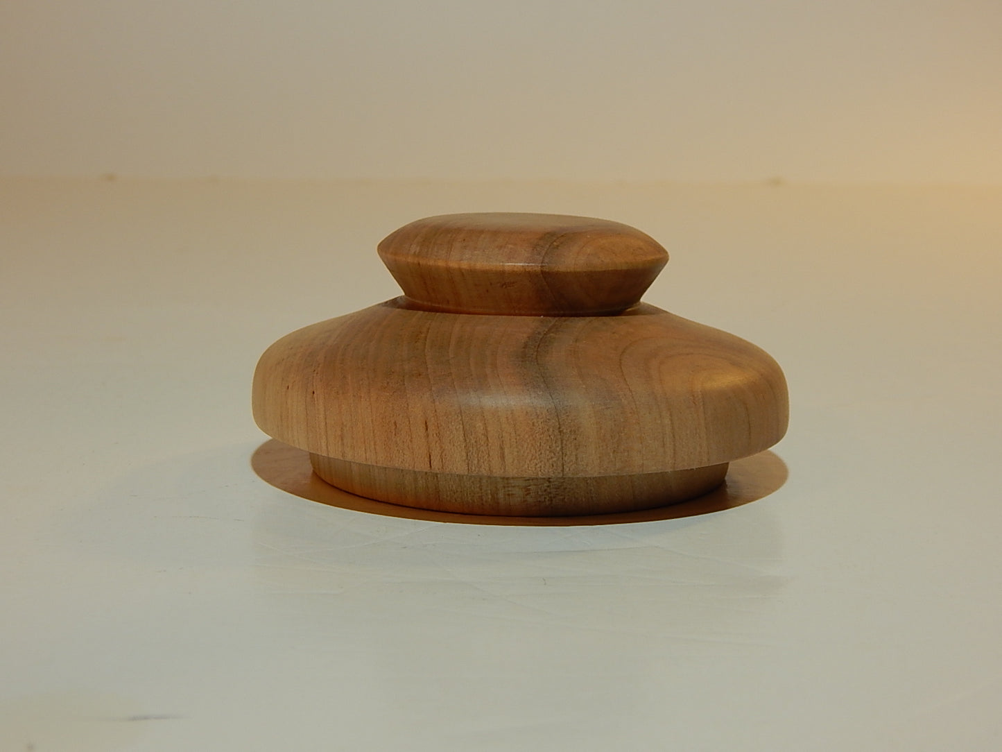 Maple Bowl with Lid, Handmade Lathe Turned Box, Artisan Crafted