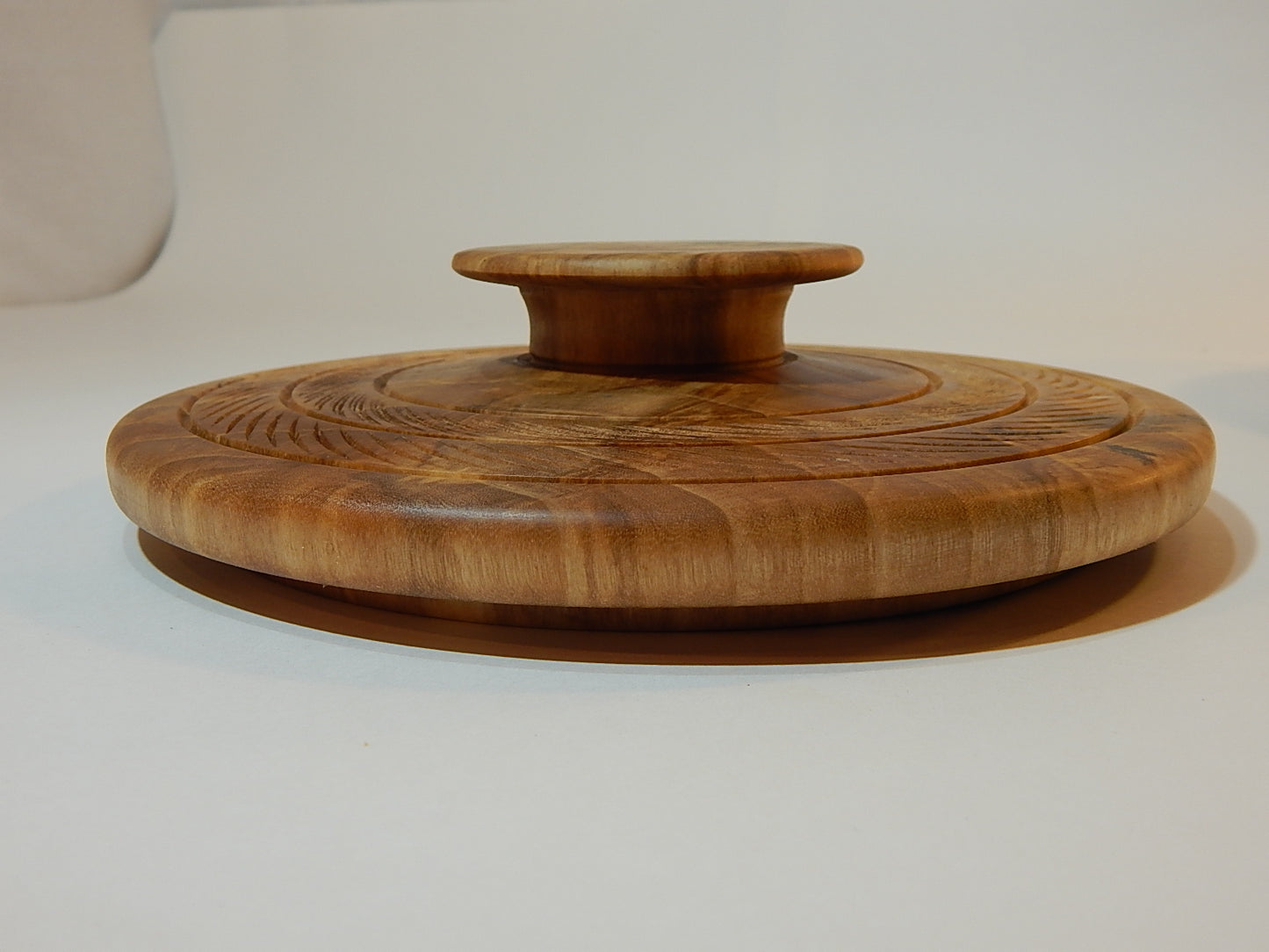 Poplar Wood Bowl with Lid, Handmade, Artisan Crafted