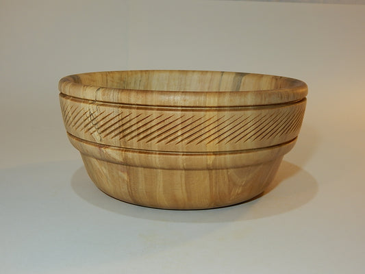 Poplar Wood Bowl, Handmade, Artisan Crafted