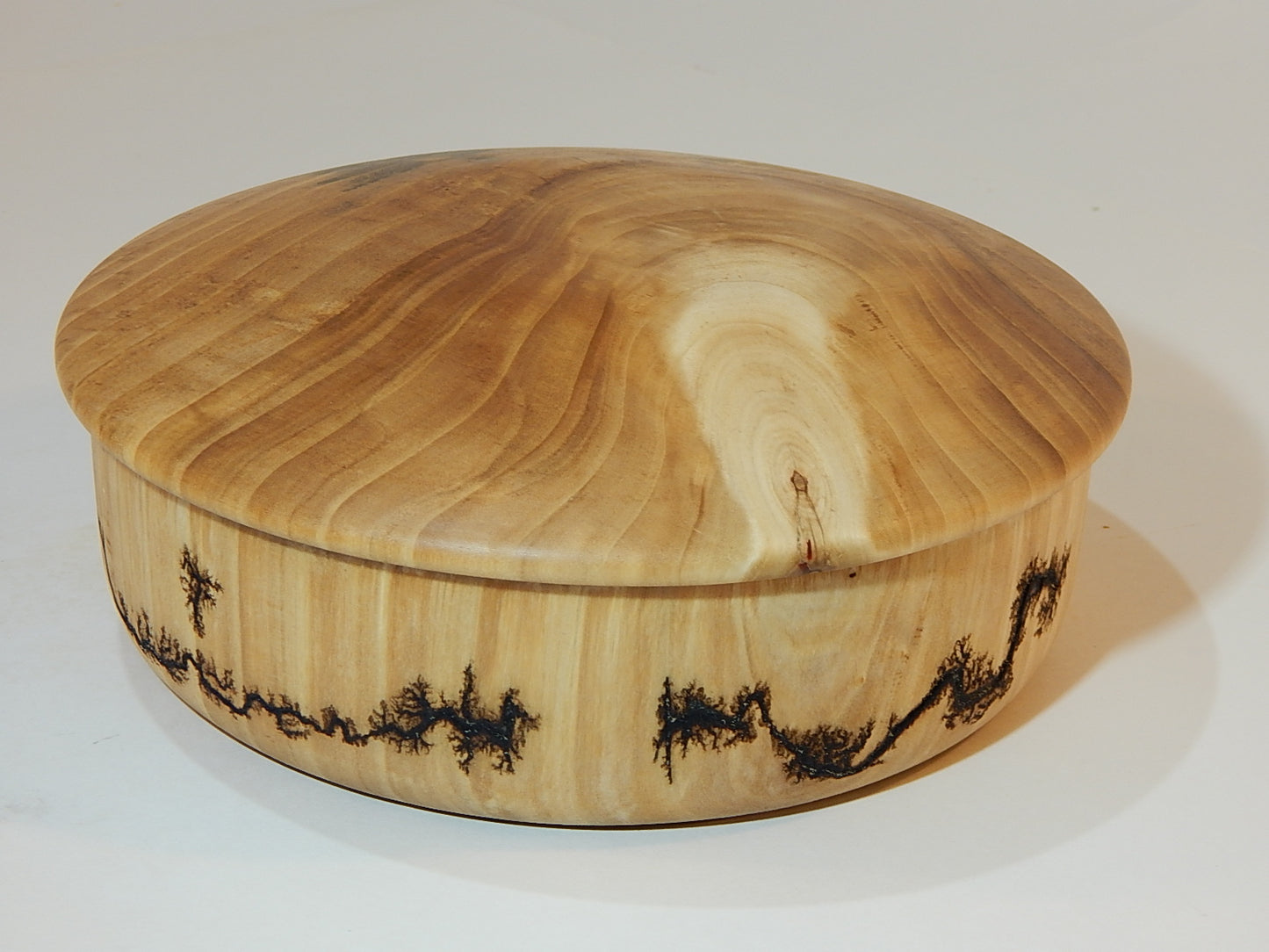 Poplar Wood Bowl with Lid, Handmade, Artisan Crafted