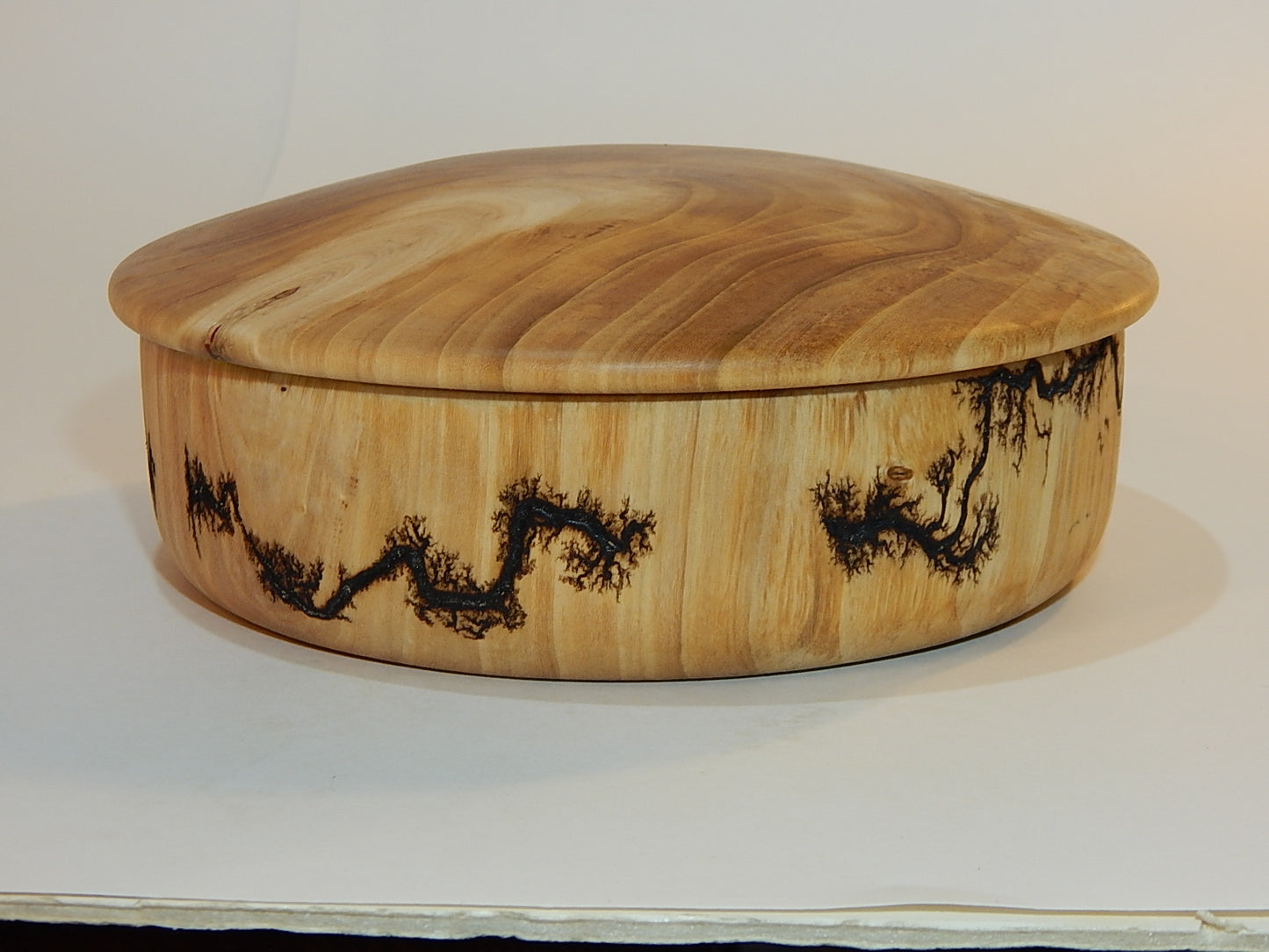 Poplar Wood Bowl with Lid, Handmade, Artisan Crafted