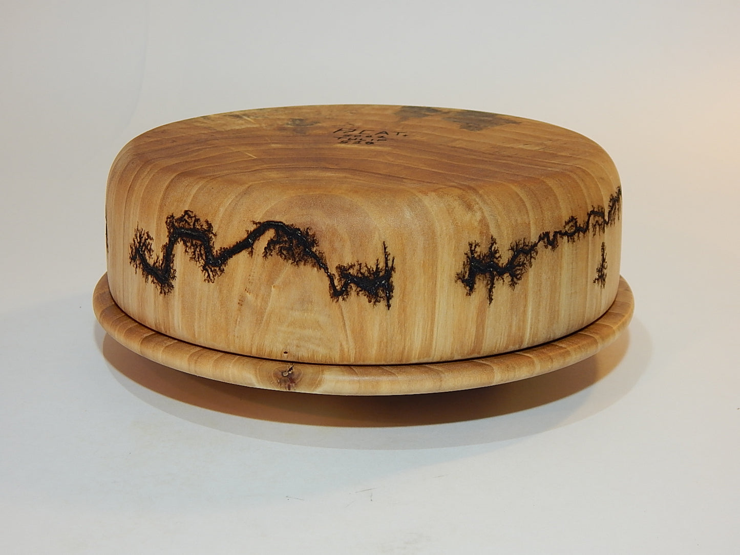 Poplar Wood Bowl with Lid, Handmade, Artisan Crafted