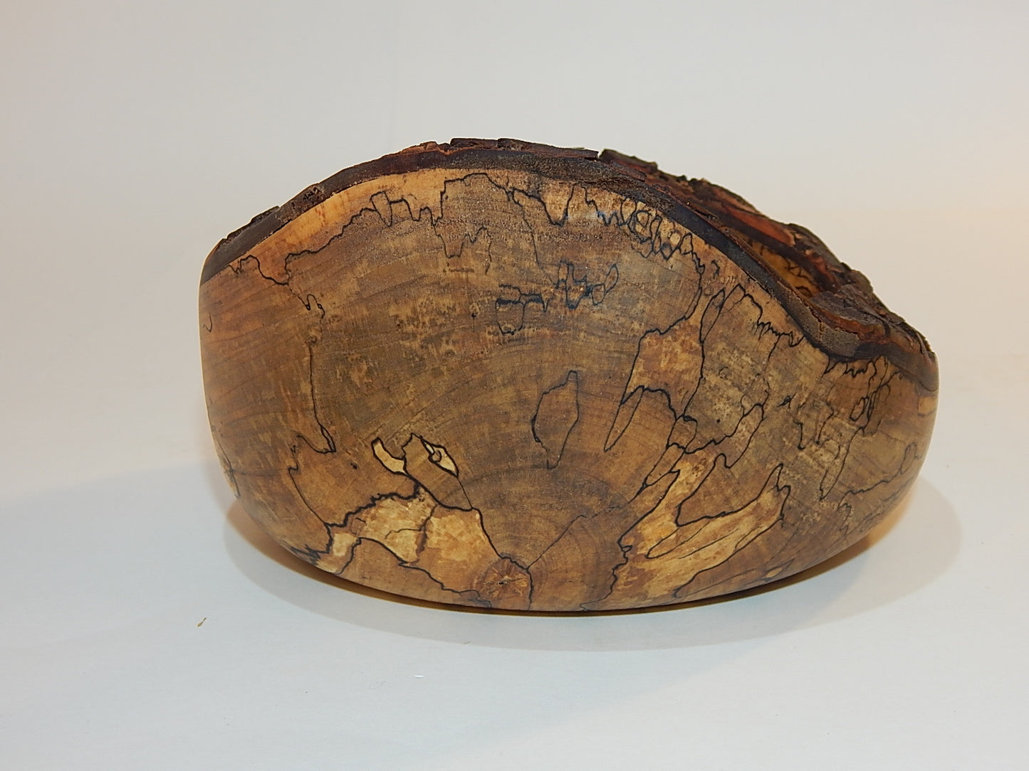 Maple Wood Bowl, Live Bark Edge, Handmade, Artisan Crafted