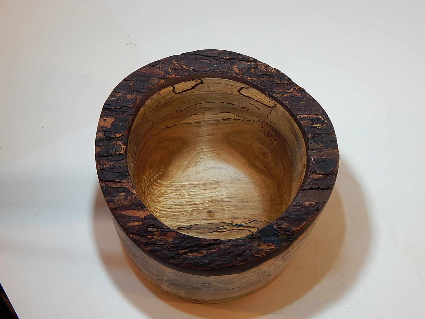 Maple Wood Bowl, Live Bark Edge, Handmade, Artisan Crafted