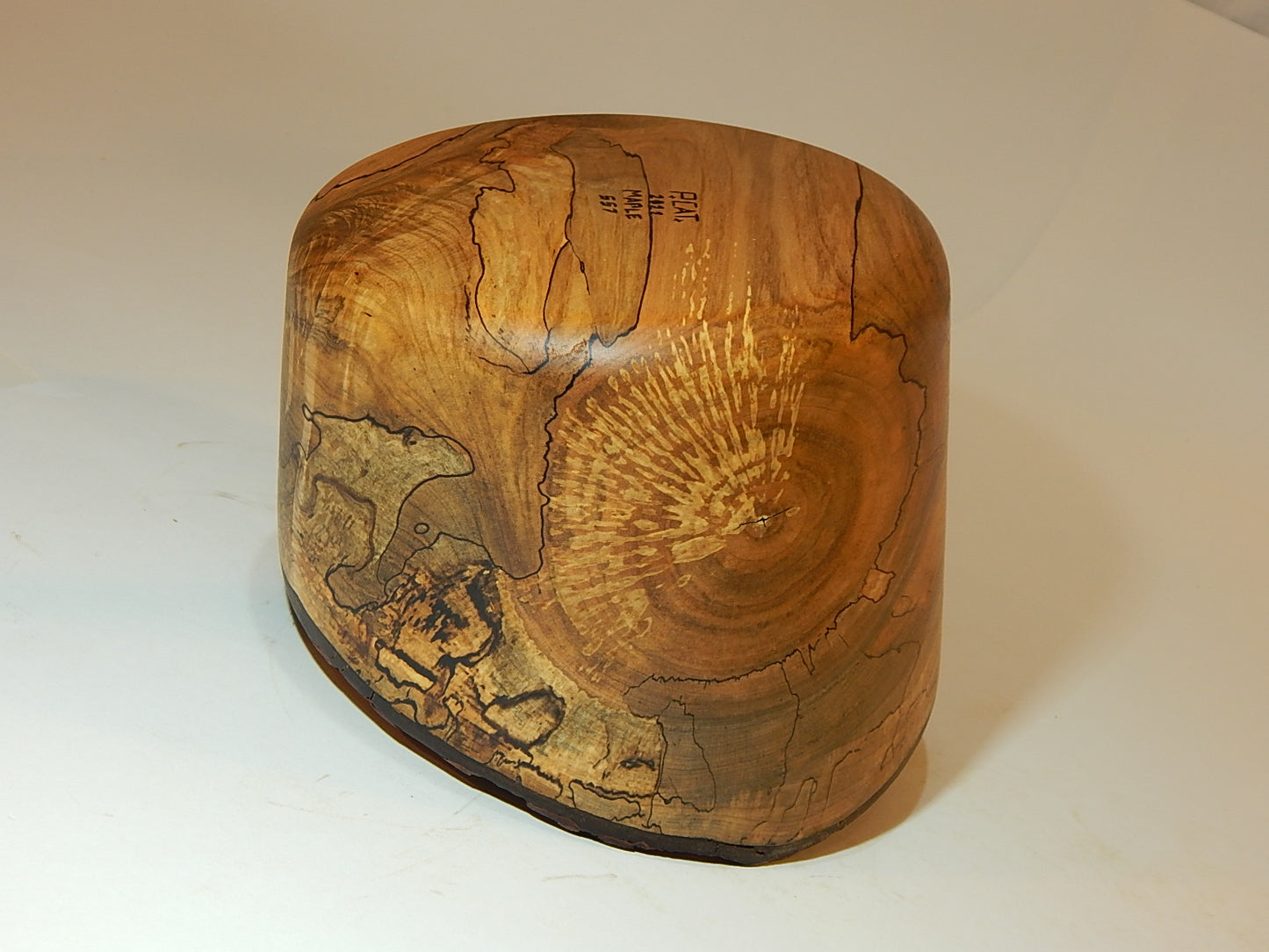 Maple Wood Bowl, Live Bark Edge, Handmade, Artisan Crafted