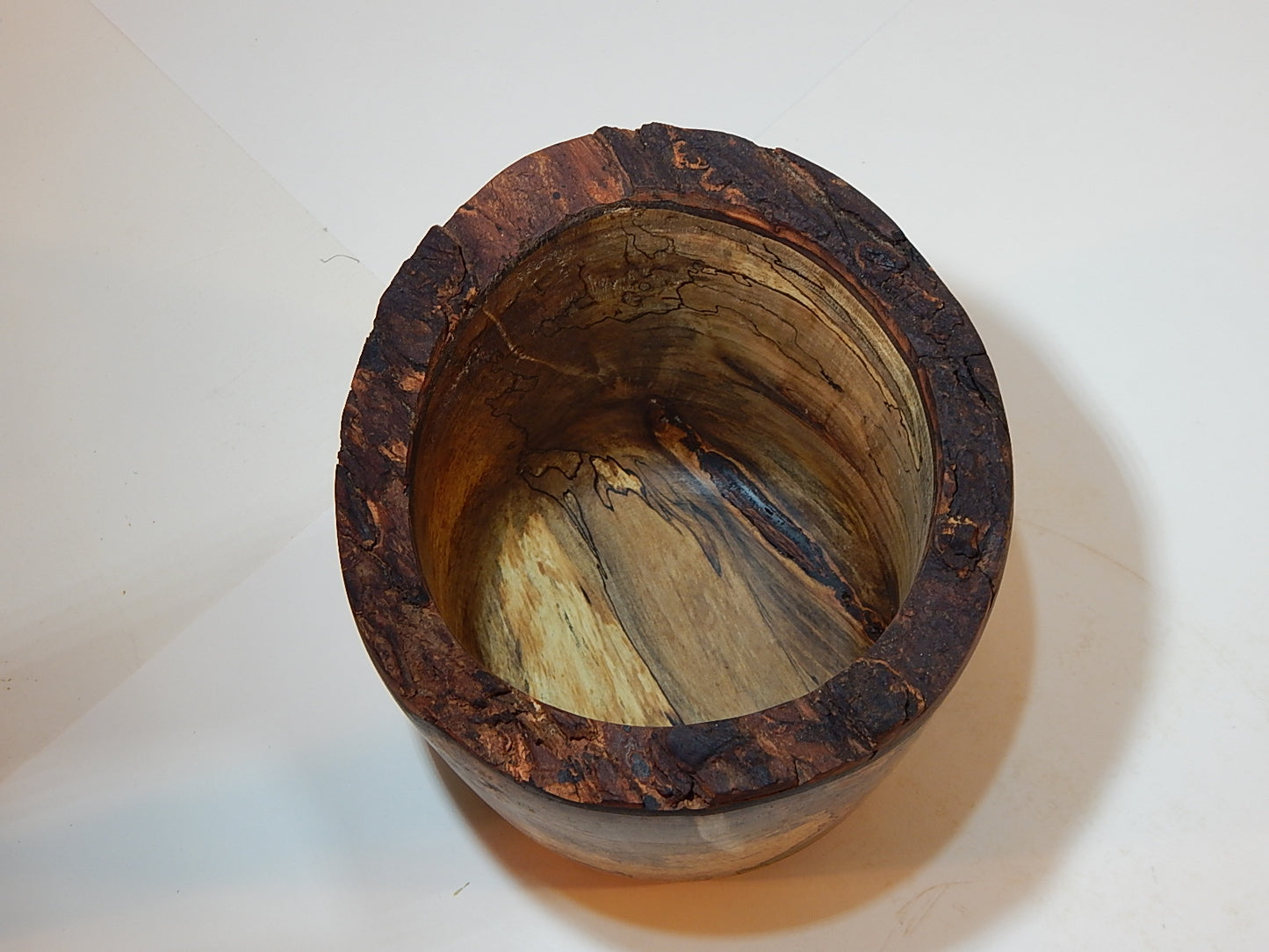 Maple Wood Bowl, Live Bark Edge, Handmade, Artisan Crafted