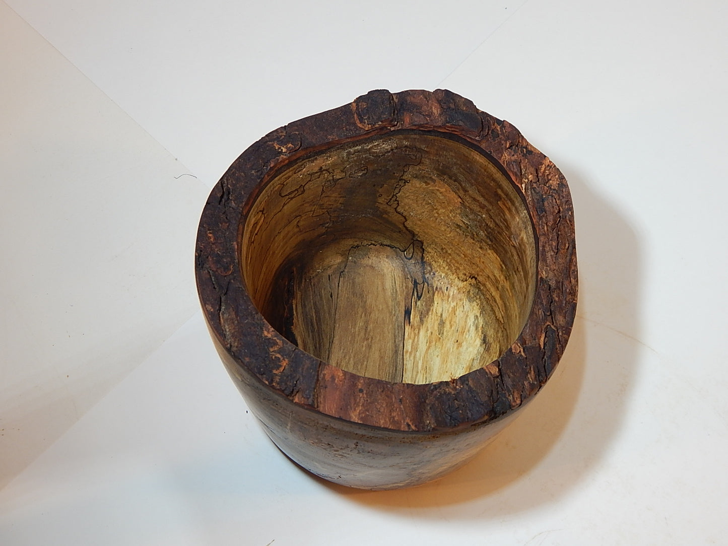 Maple Wood Bowl, Live Bark Edge, Handmade, Artisan Crafted