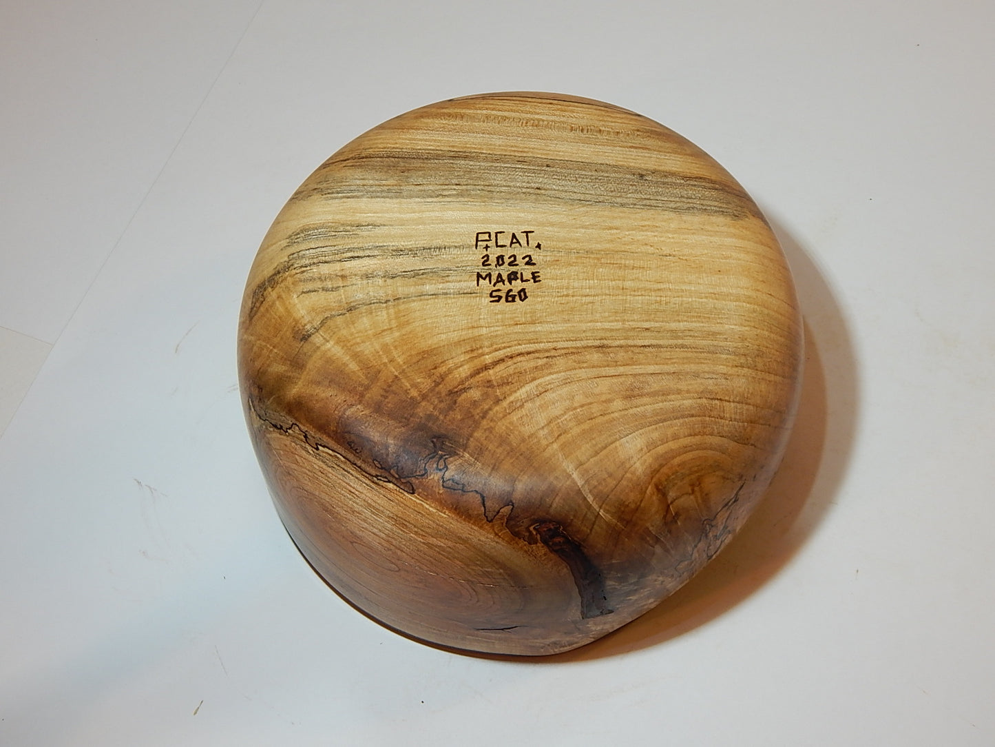 Maple Wood Bowl, Live Bark Edge, Handmade, Artisan Crafted