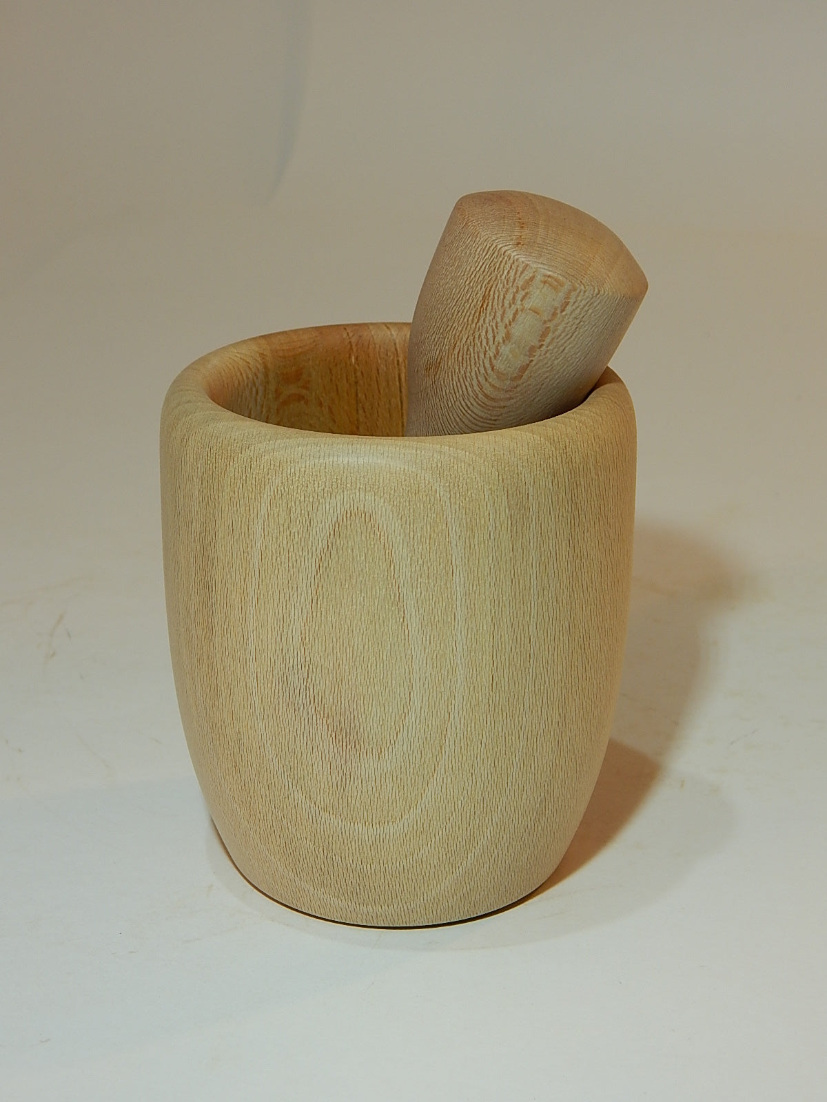 SYCAMORE MORTAR AND PESTLE HANDMADE LATHE TURNED ARTISAN CRAFTED