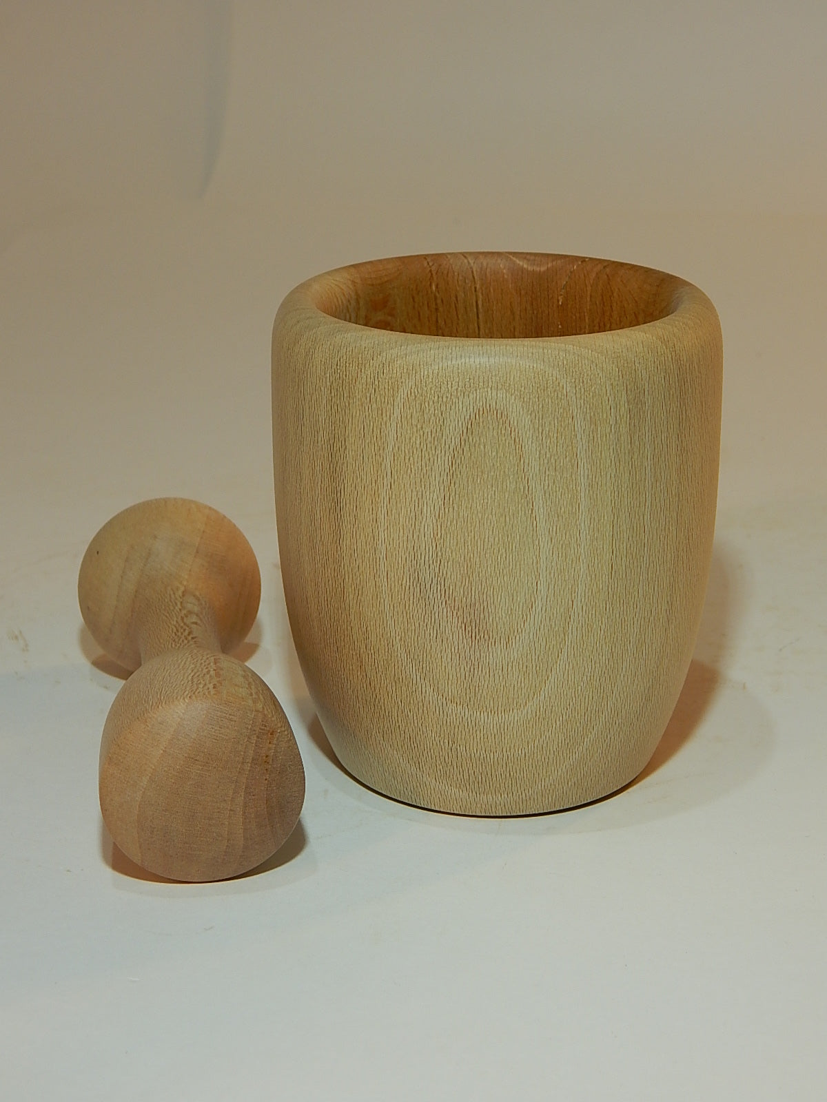 SYCAMORE MORTAR AND PESTLE HANDMADE LATHE TURNED ARTISAN CRAFTED