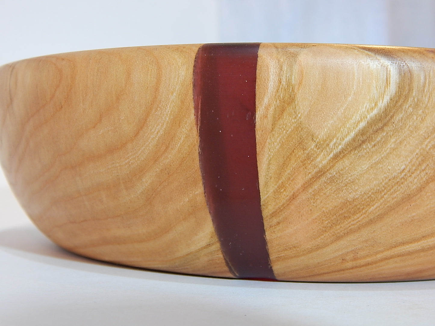 Wild Cherry Bowl, Handmade Lathe Turned, Artisan Crafted