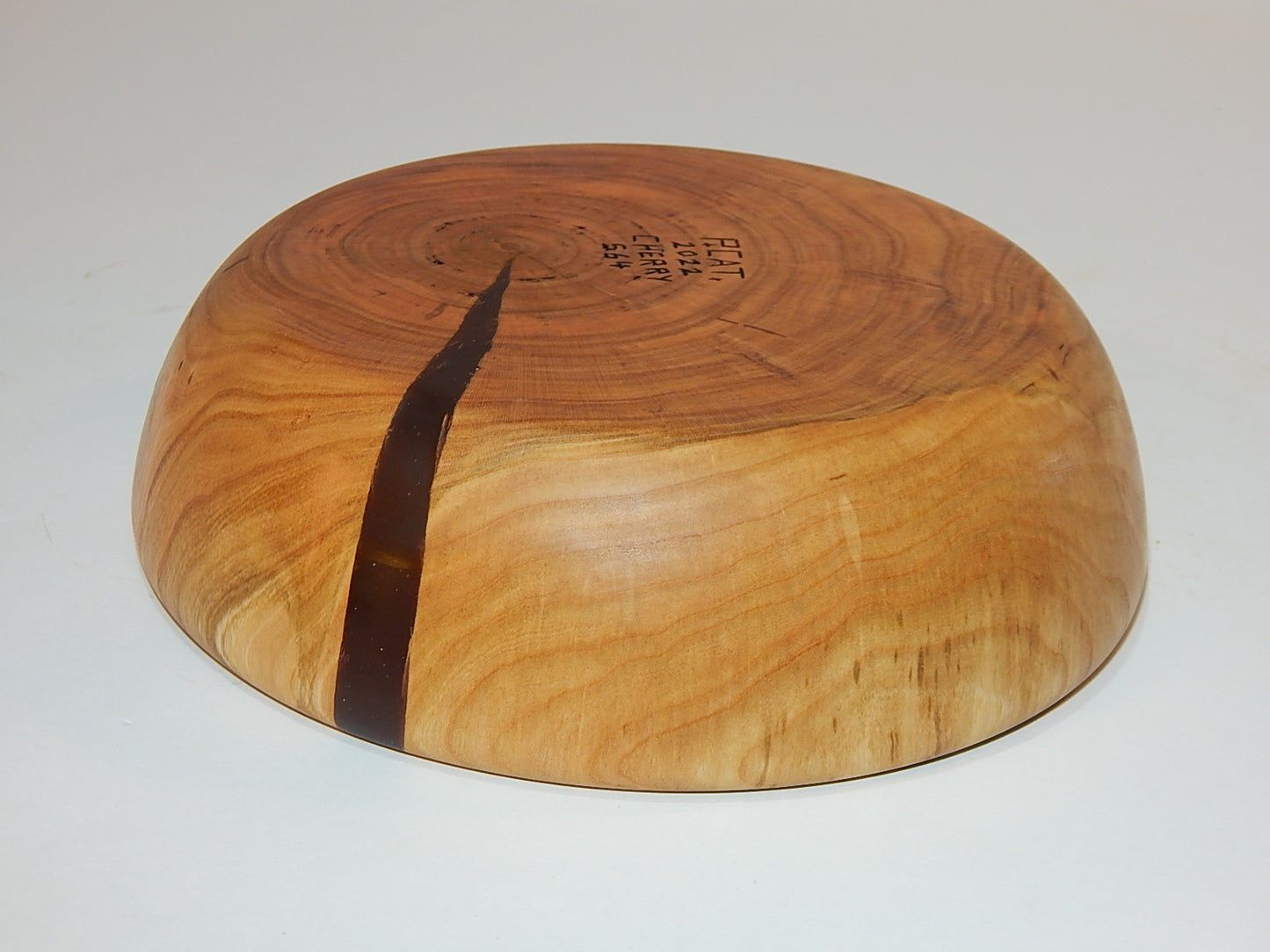 Wild Cherry Bowl, Handmade Lathe Turned, Artisan Crafted