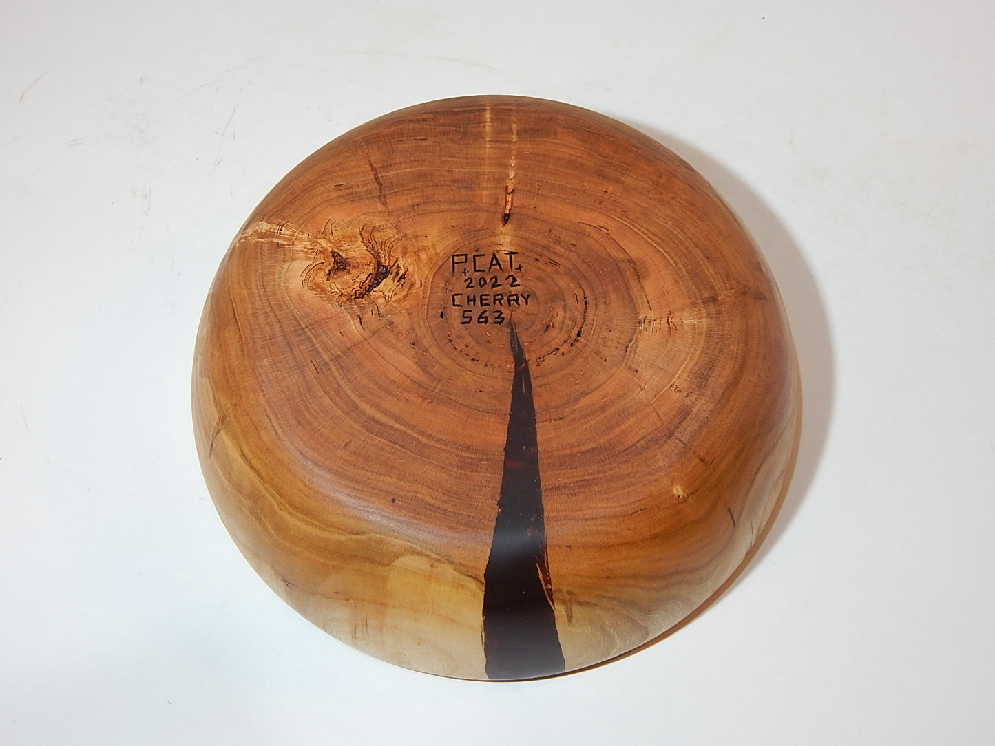 Wild Cherry Bowl, Handmade Lathe Turned, Artisan Crafted