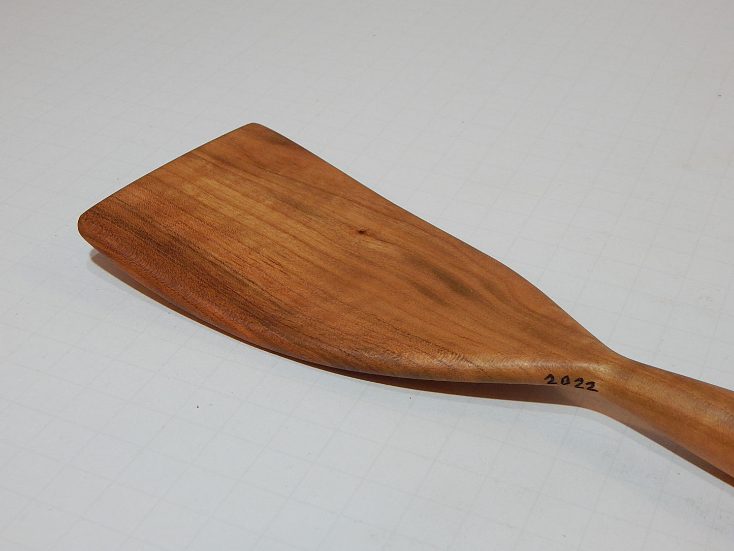 Wooden Spoon Solid Wild Cherry Lathe Turned Artisan Crafted