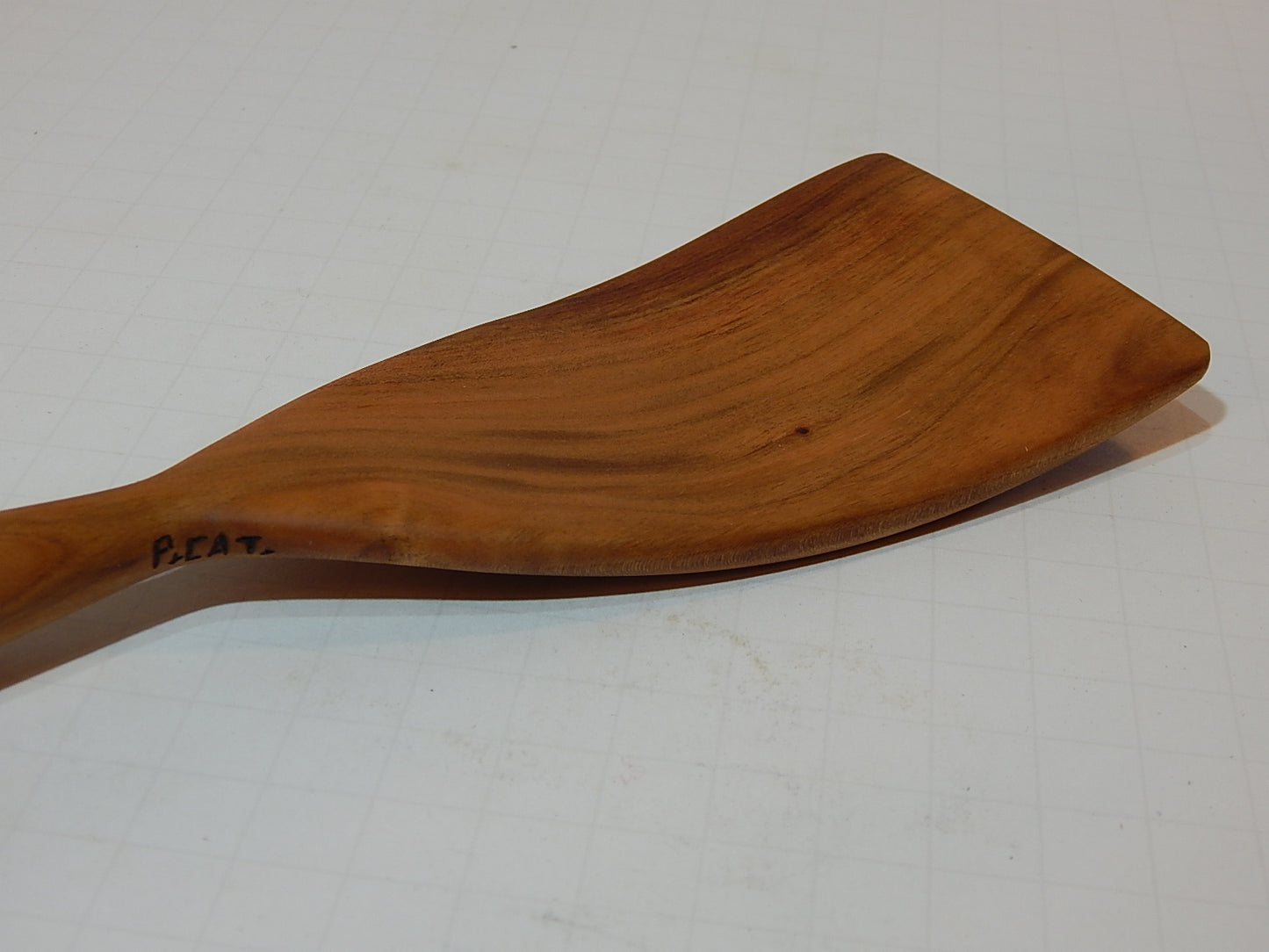 Wooden Spoon Solid Wild Cherry Lathe Turned Artisan Crafted