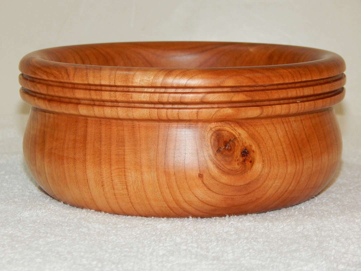 WILD CHERRY WOOD 4 BOWLS HANDMADE SET ARTISAN CRAFTED