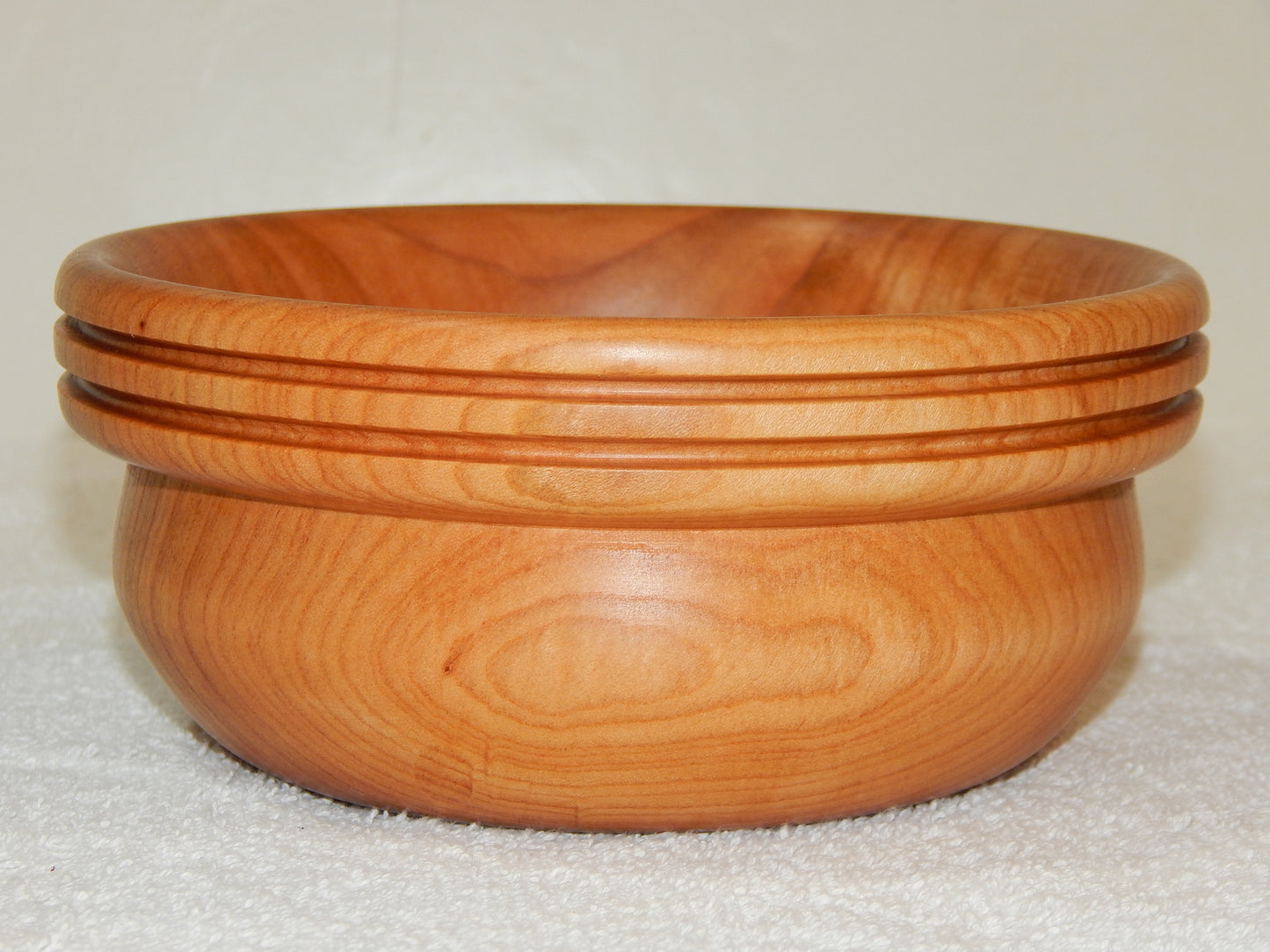 WILD CHERRY WOOD 4 BOWLS HANDMADE SET ARTISAN CRAFTED