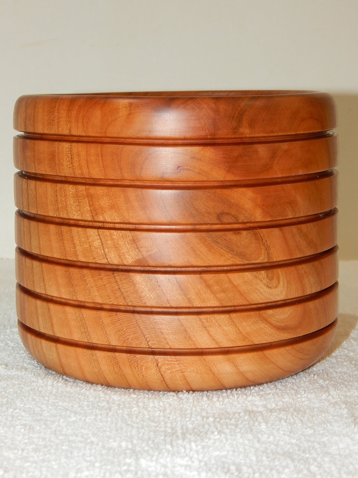 WILD CHERRY WOOD 4 BOWLS HANDMADE SET ARTISAN CRAFTED