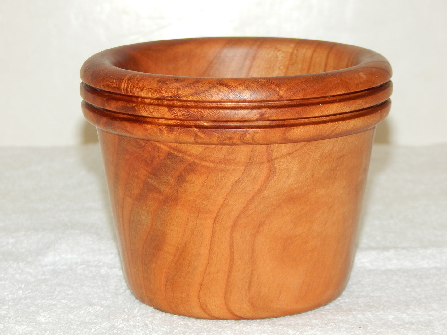 WILD CHERRY WOOD 4 BOWLS HANDMADE SET ARTISAN CRAFTED