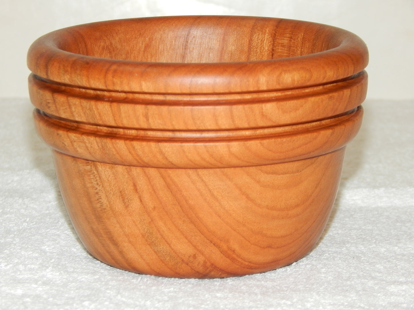 WILD CHERRY WOOD 4 BOWLS HANDMADE SET ARTISAN CRAFTED