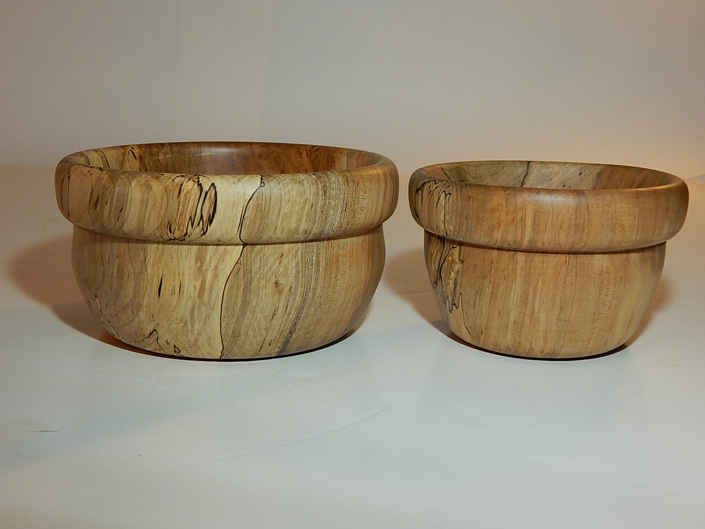 Maple 2 Bowl Set, Handmade Lathe Turned, Artisan Crafted