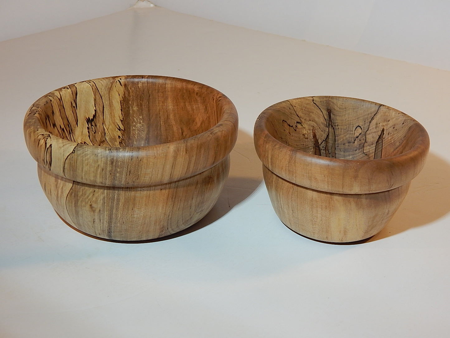 Maple 2 Bowl Set, Handmade Lathe Turned, Artisan Crafted