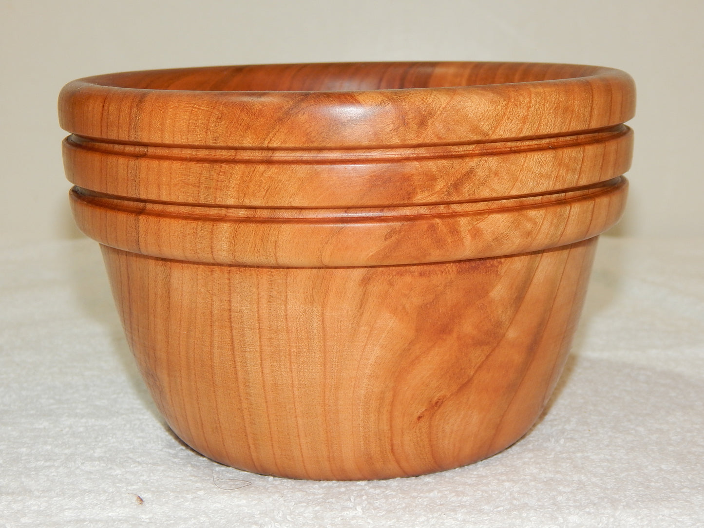 WILD CHERRY WOOD 2 BOWLS HANDMADE SET ARTISAN CRAFTED