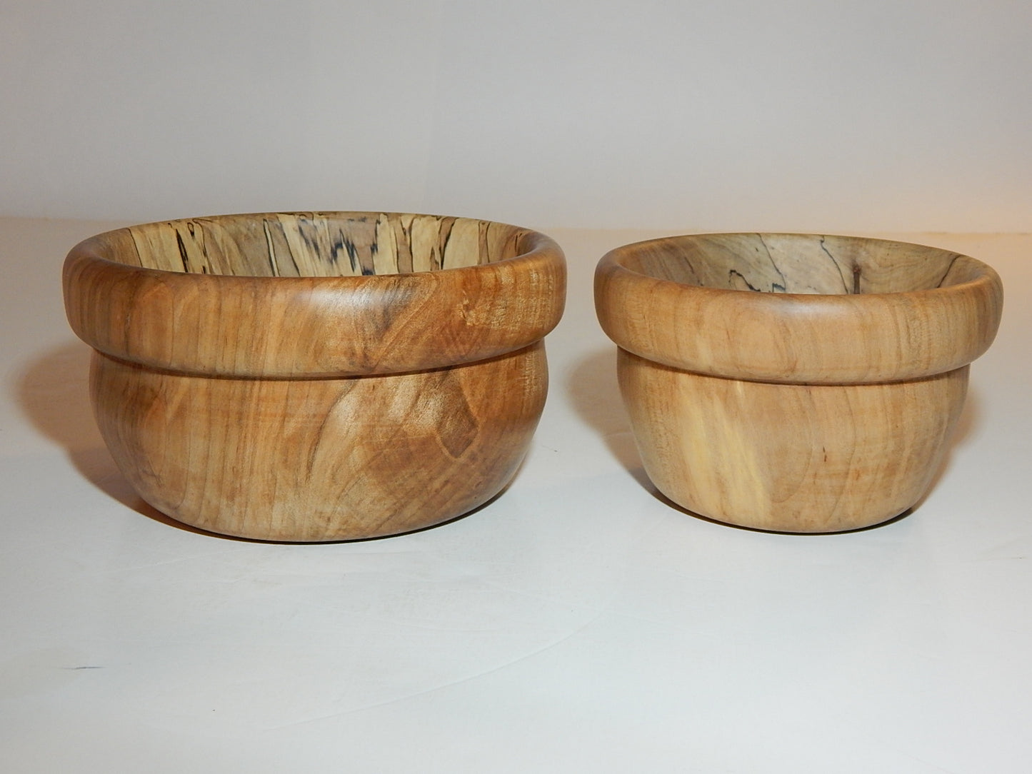 Maple 2 Bowl Set, Handmade Lathe Turned, Artisan Crafted