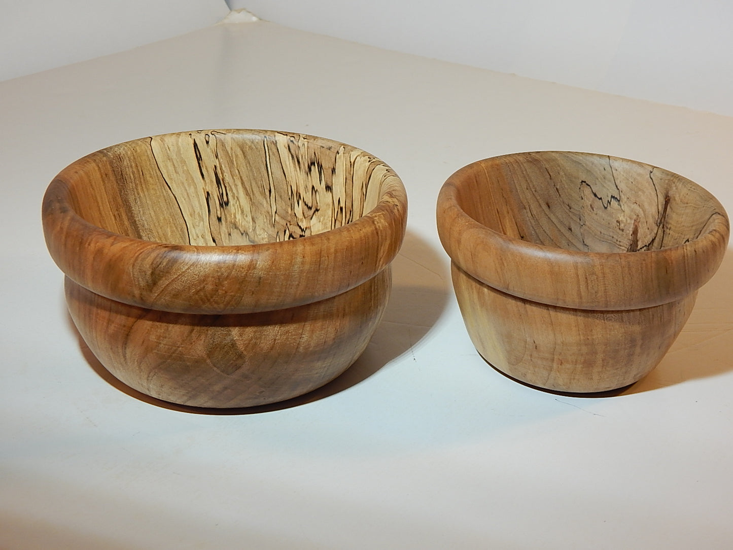 Maple 2 Bowl Set, Handmade Lathe Turned, Artisan Crafted