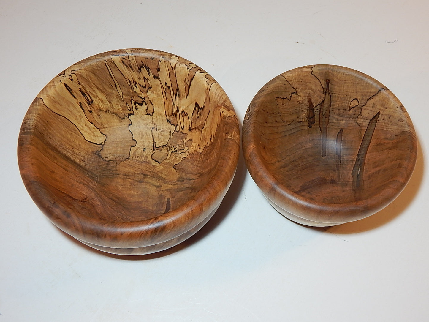 Maple 2 Bowl Set, Handmade Lathe Turned, Artisan Crafted