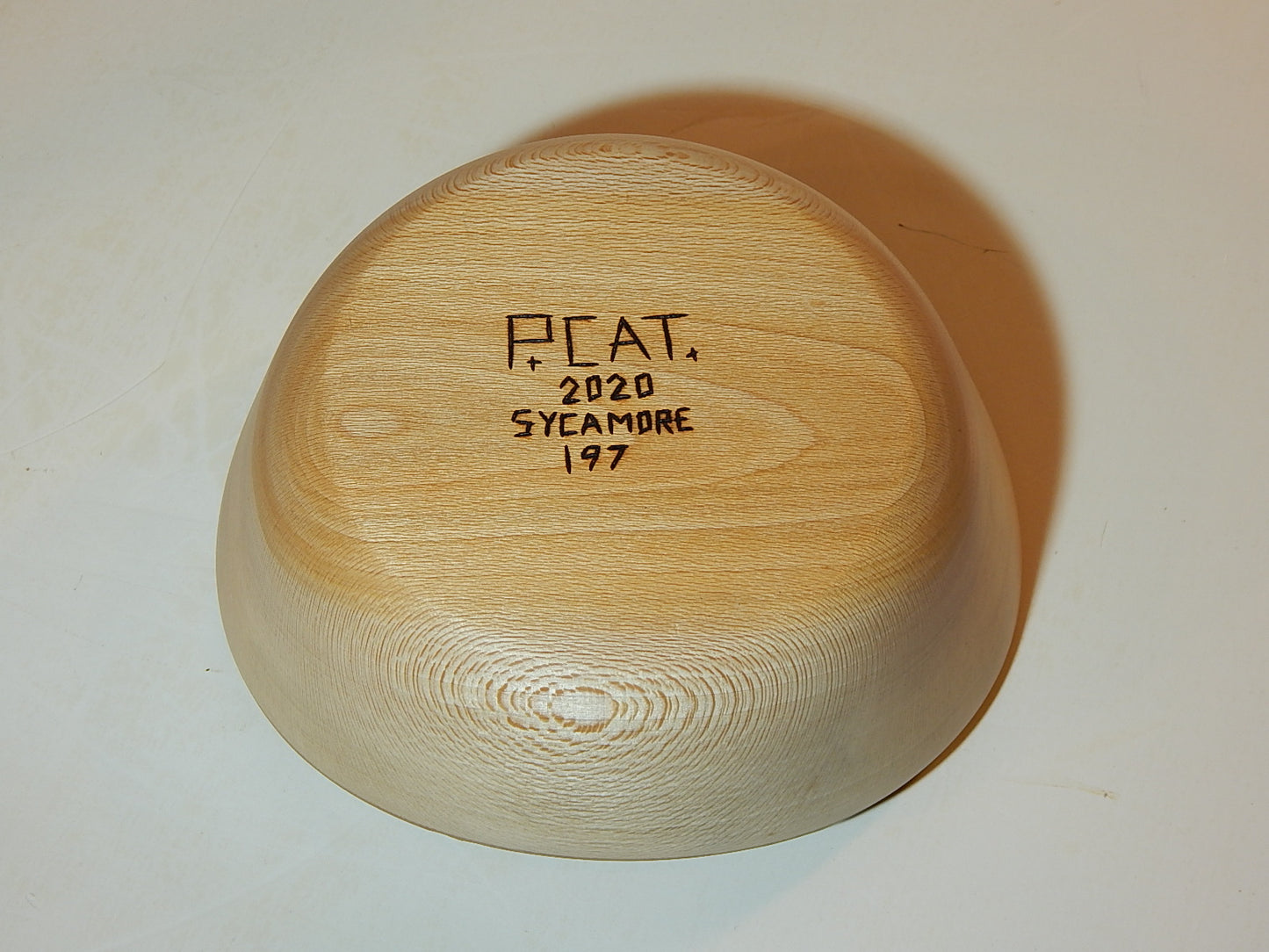 Sycamore Bowl, Handmade, Lathe Turned, Artisan Crafted