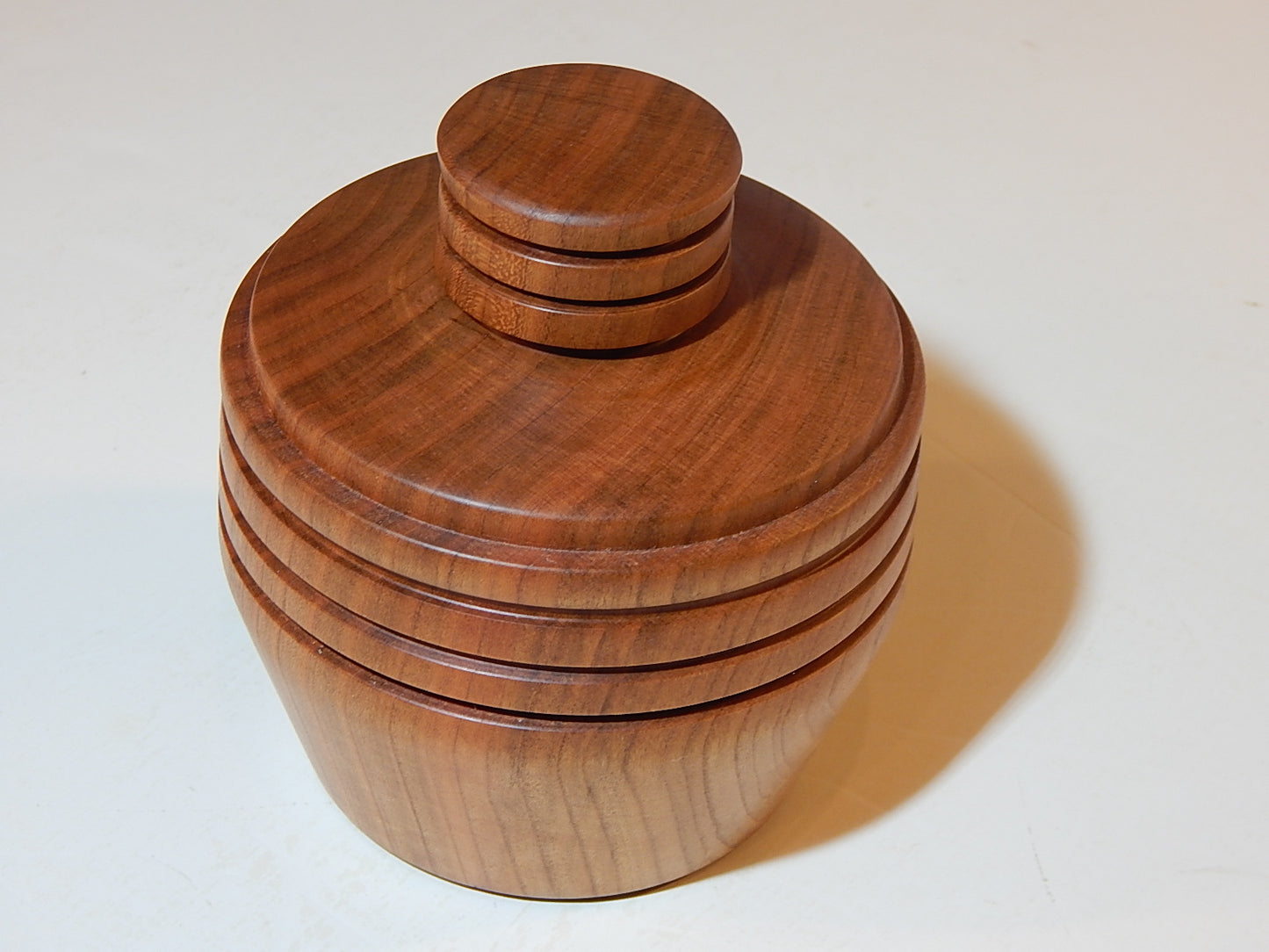 Wild Cherry Bowl with Lid, Handmade Lathe Turned Box, Artisan Crafted