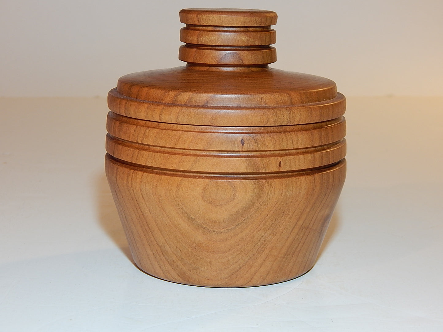 Wild Cherry Bowl with Lid, Handmade Lathe Turned Box, Artisan Crafted