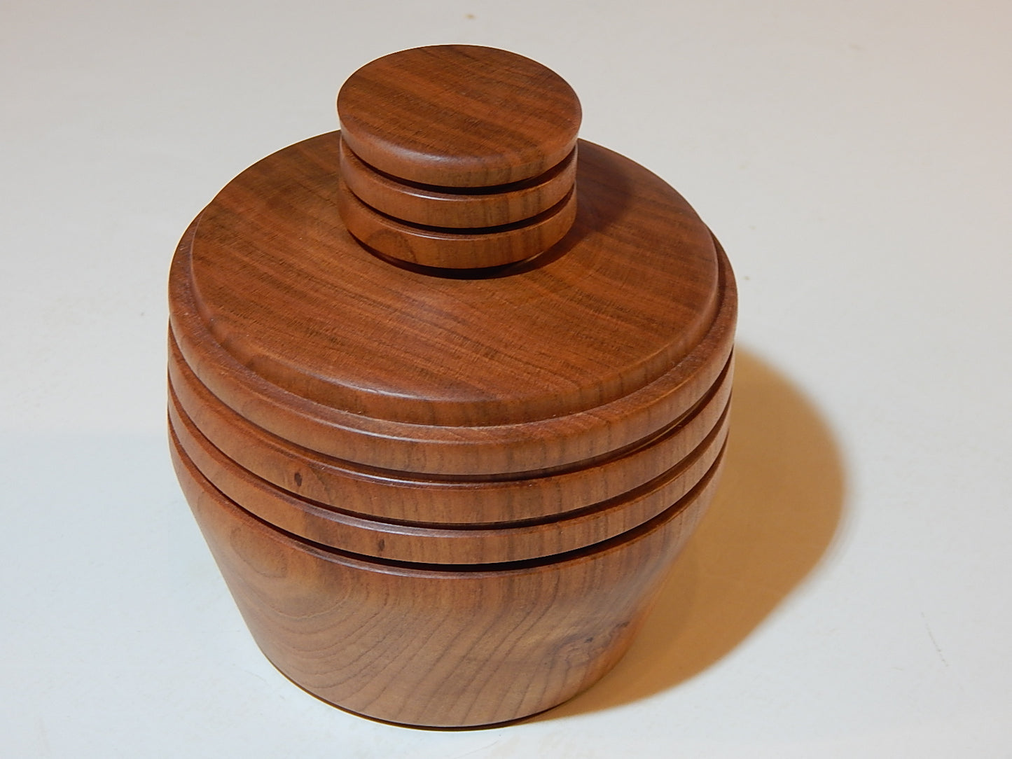 Wild Cherry Bowl with Lid, Handmade Lathe Turned Box, Artisan Crafted