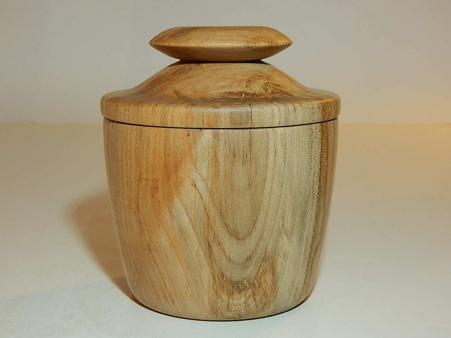 Maple Bowl with Lid, Handmade Lathe Turned Box, Artisan Crafted