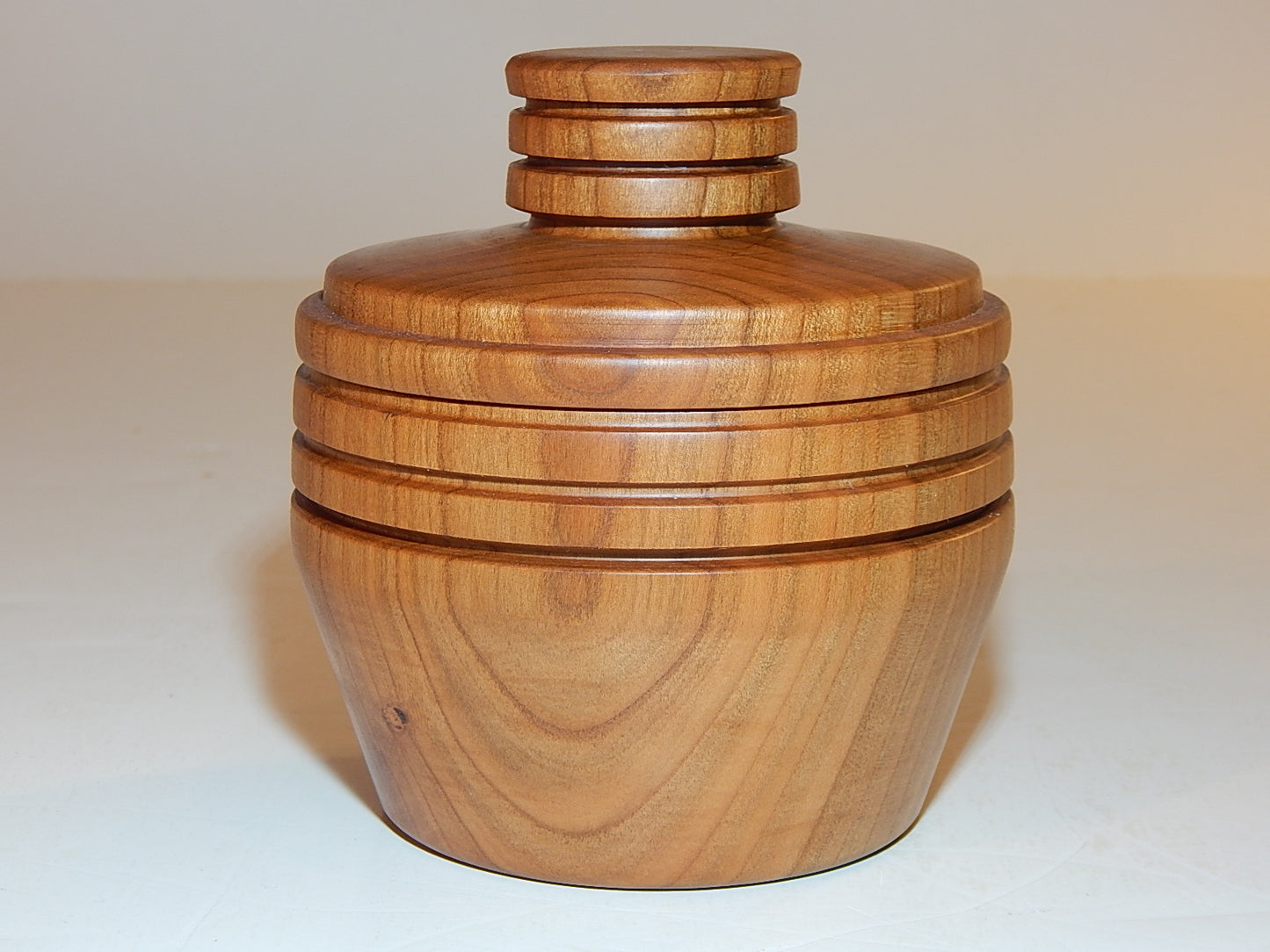 Wild Cherry Bowl with Lid, Handmade Lathe Turned Box, Artisan Crafted