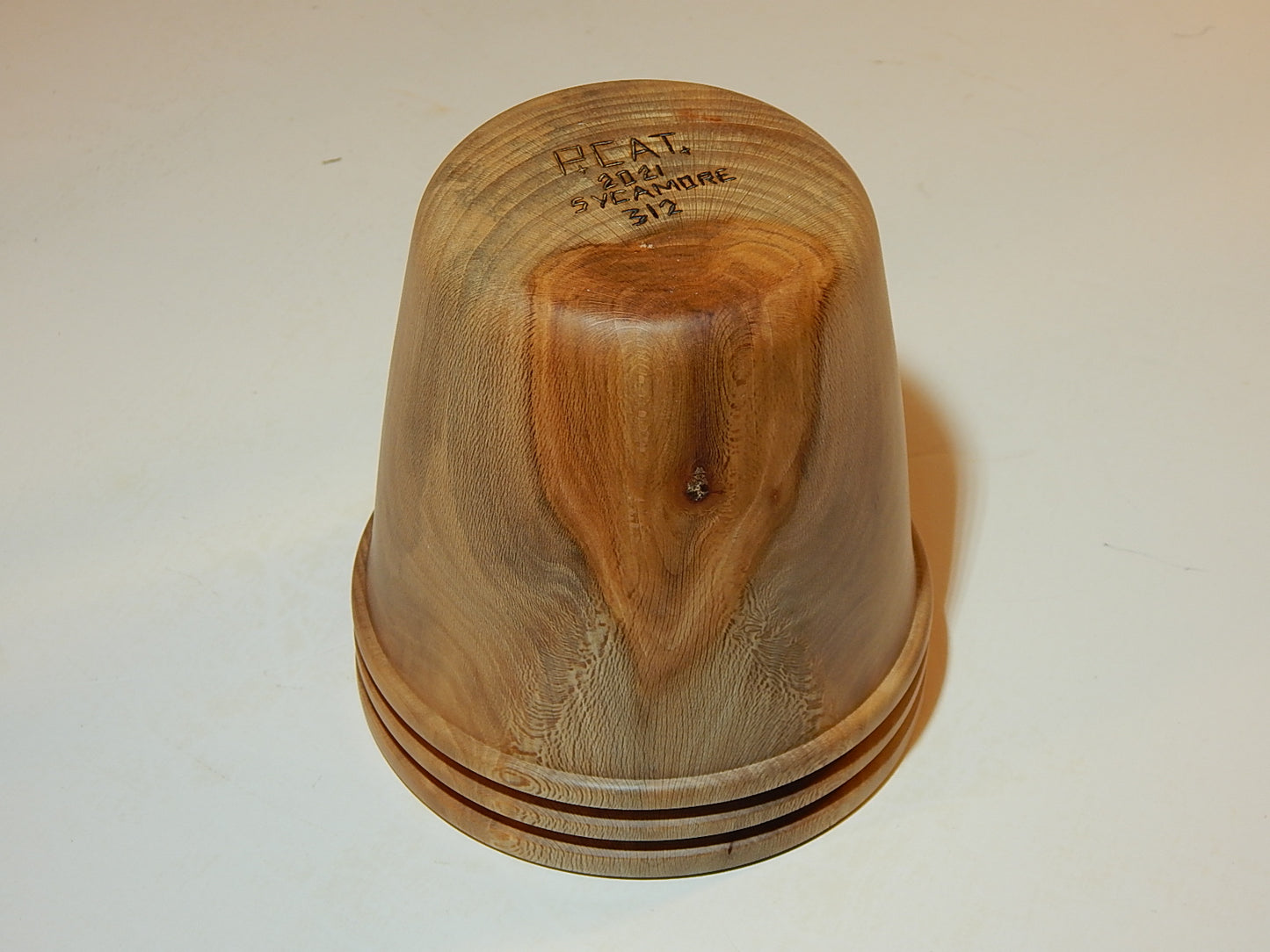 Sycamore Bowl, Handmade, Lathe Turned, Artisan Crafted