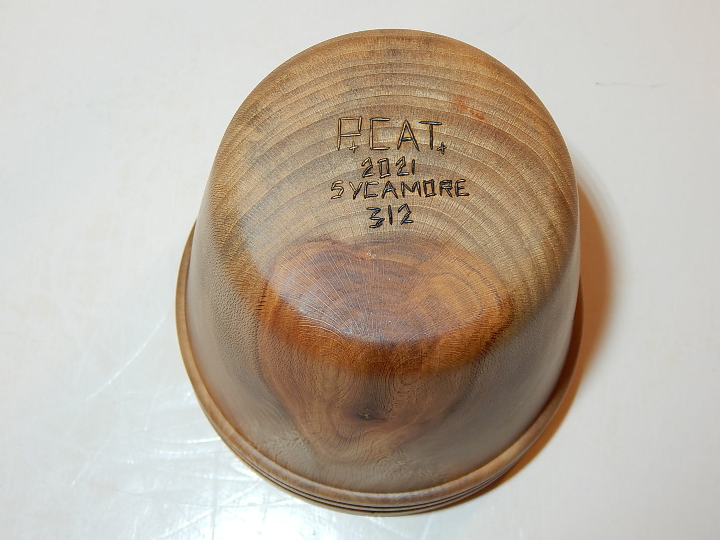 Sycamore Bowl, Handmade, Lathe Turned, Artisan Crafted